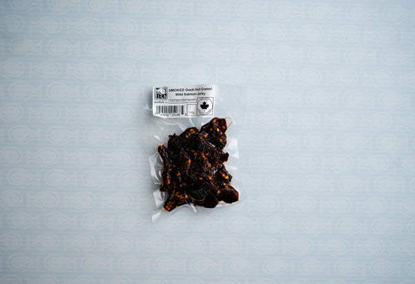 SMOKED Oooh Hot Damn! Wild Salmon Jerky