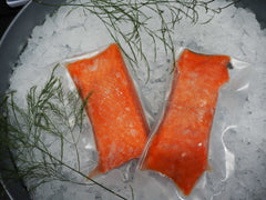 Frozen Wild BC Red Spring Salmon Portion (140g)